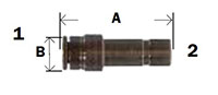 Push In Reducer - Nickle Plated - Diagram